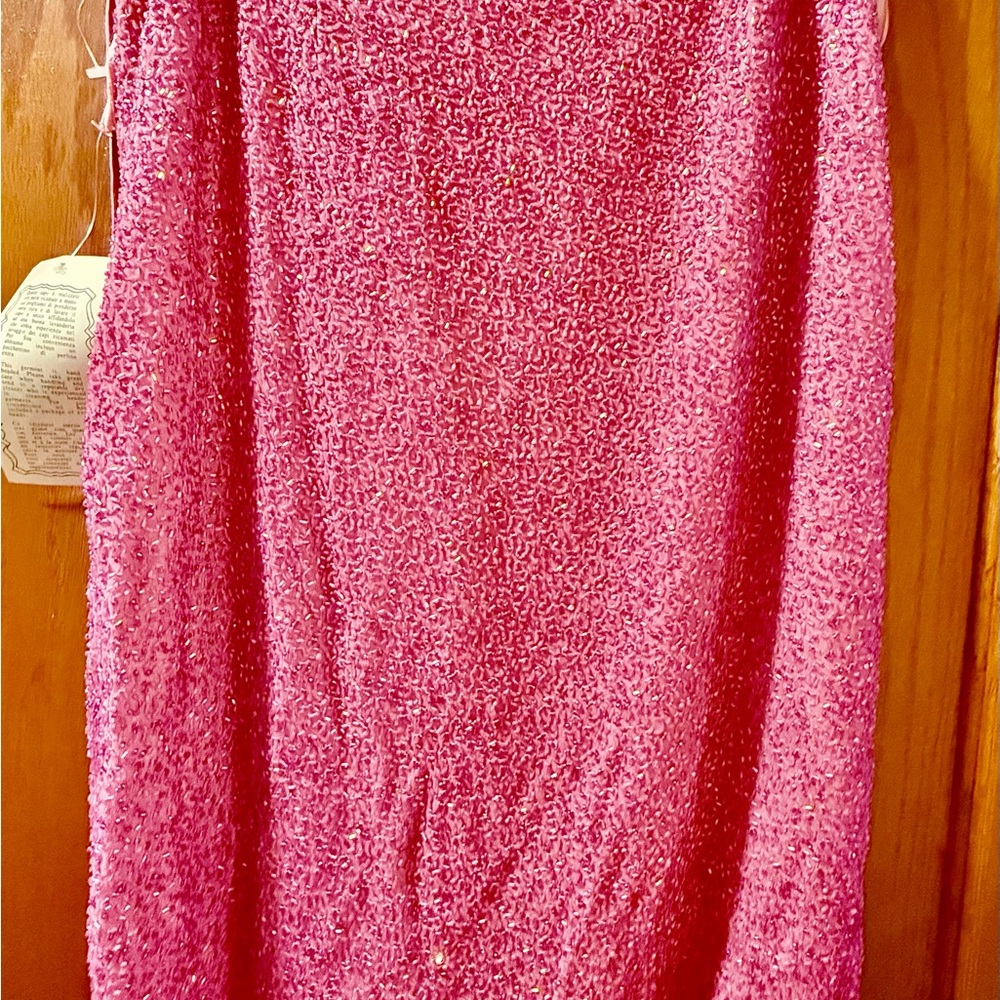 Pink Sequin Skirt